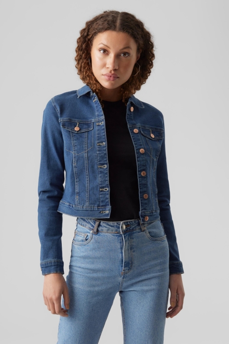 Vero Moda vmluna ls slim dnm jacket mix ga no